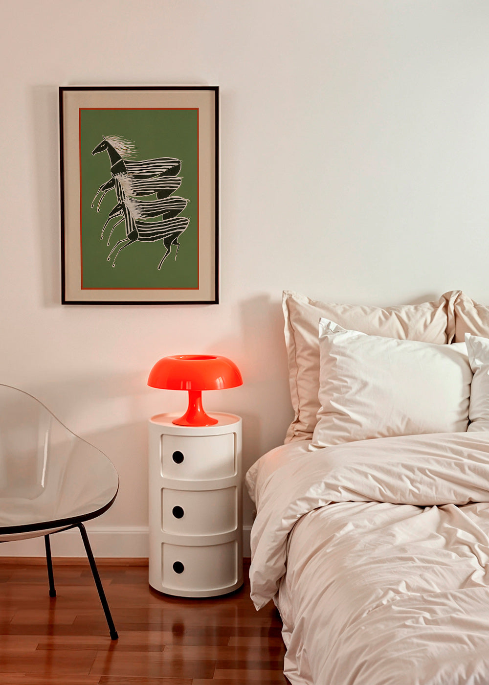Stribede heste i lagdelt komposition – Product1