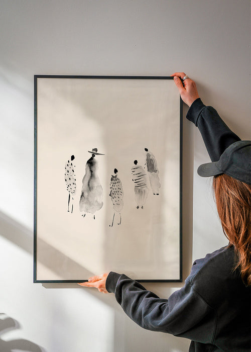 Illustration af blækfigurer minimal – Product1
