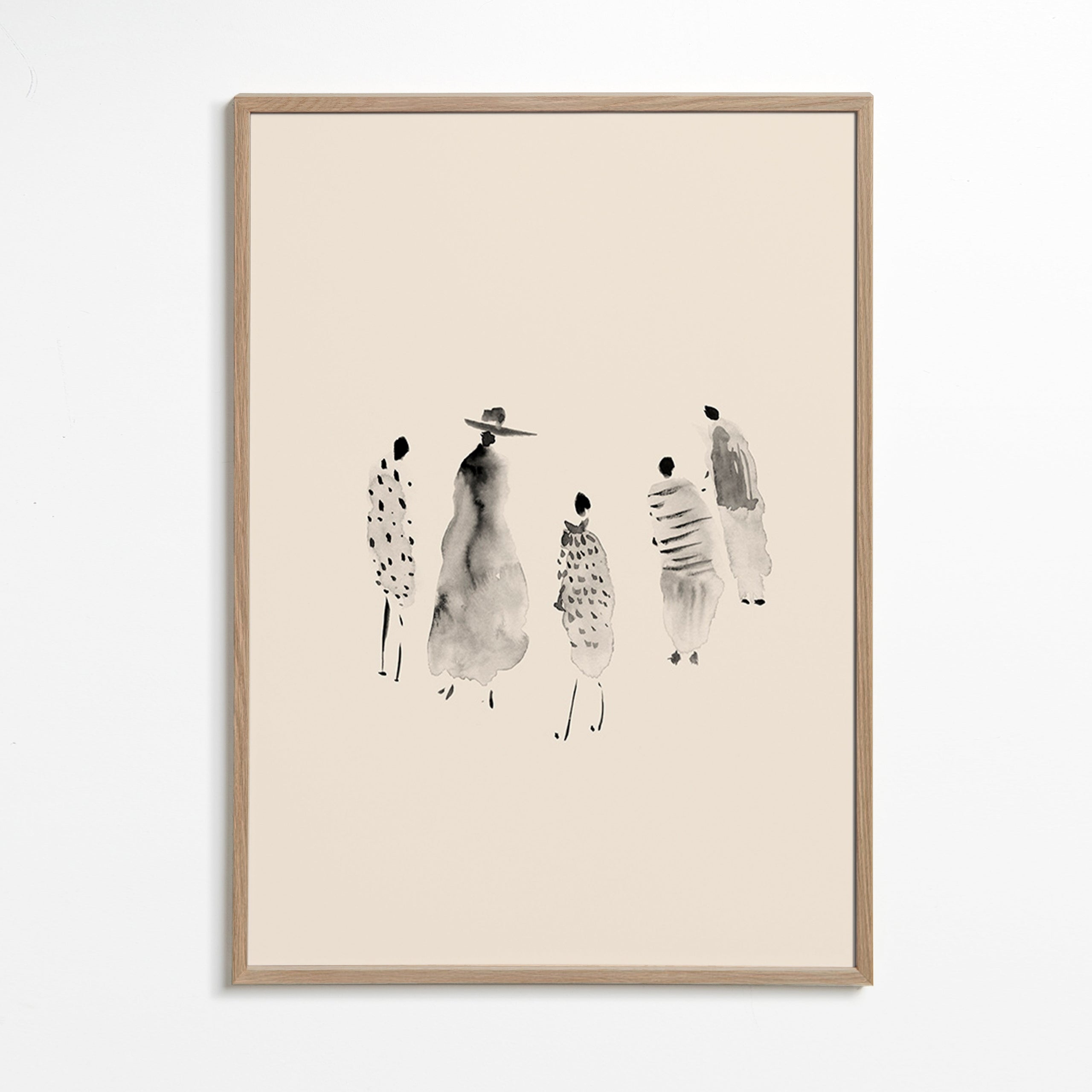 Illustration af blækfigurer minimal – Oak Frame