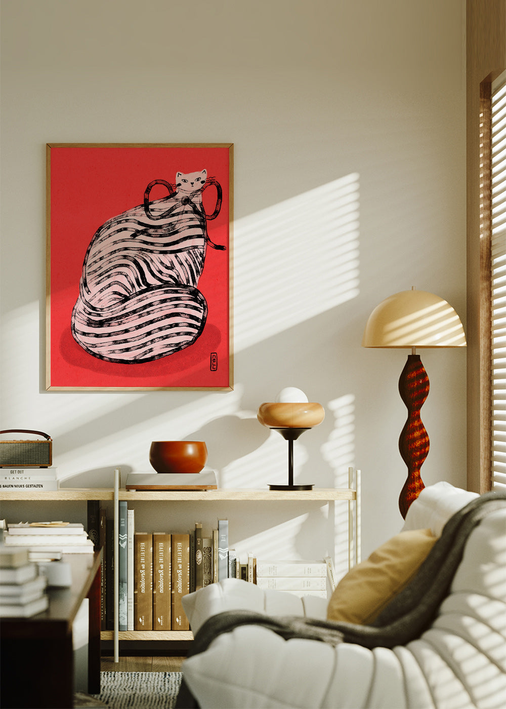 Plakat med stribet kat – Product2