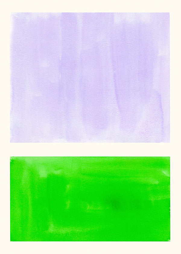 Abstrakt lavendel og grøn kunst