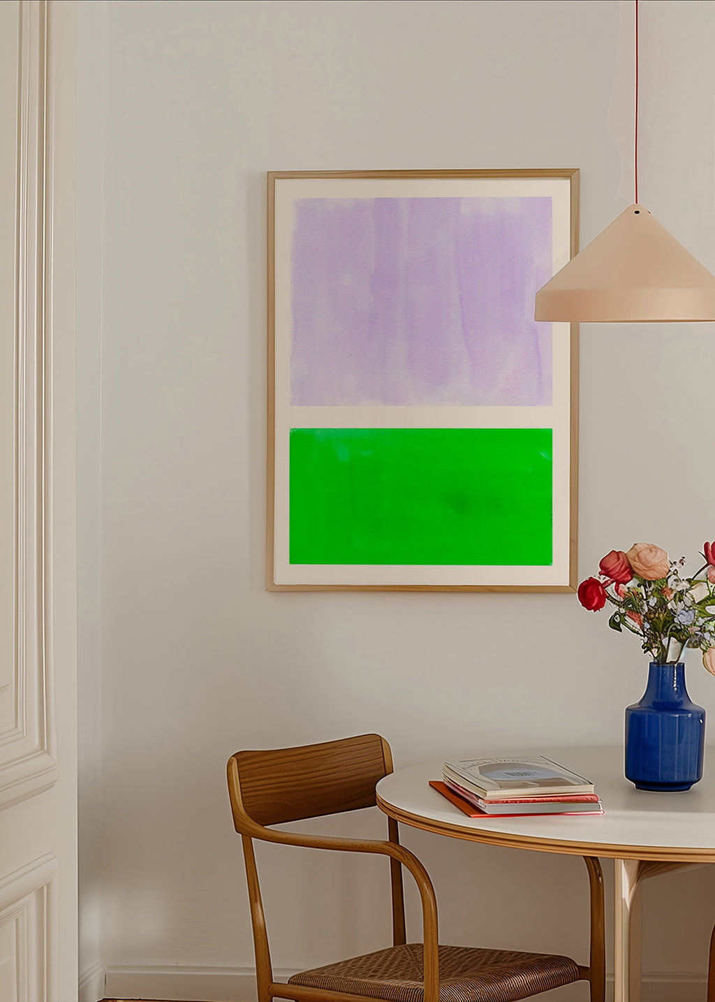 Abstrakt lavendel og grøn kunst – Product3
