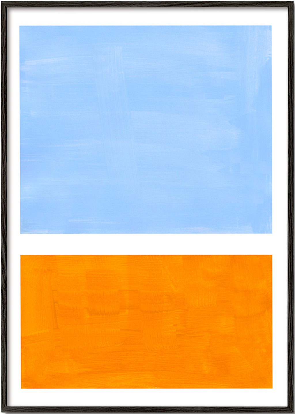 Abstract kunst med farveblokke – Black Frame