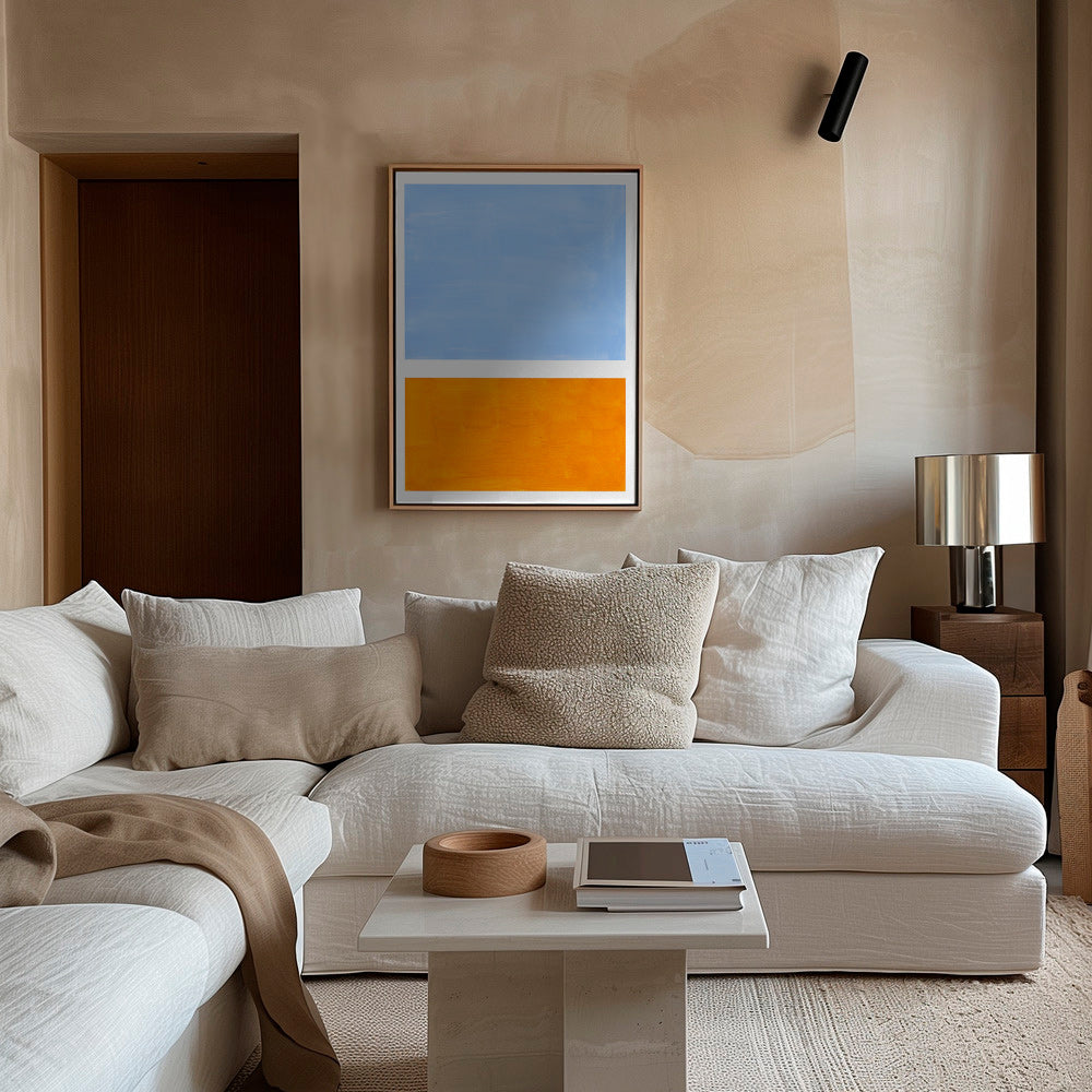 Abstract kunst med farveblokke – Canvas1