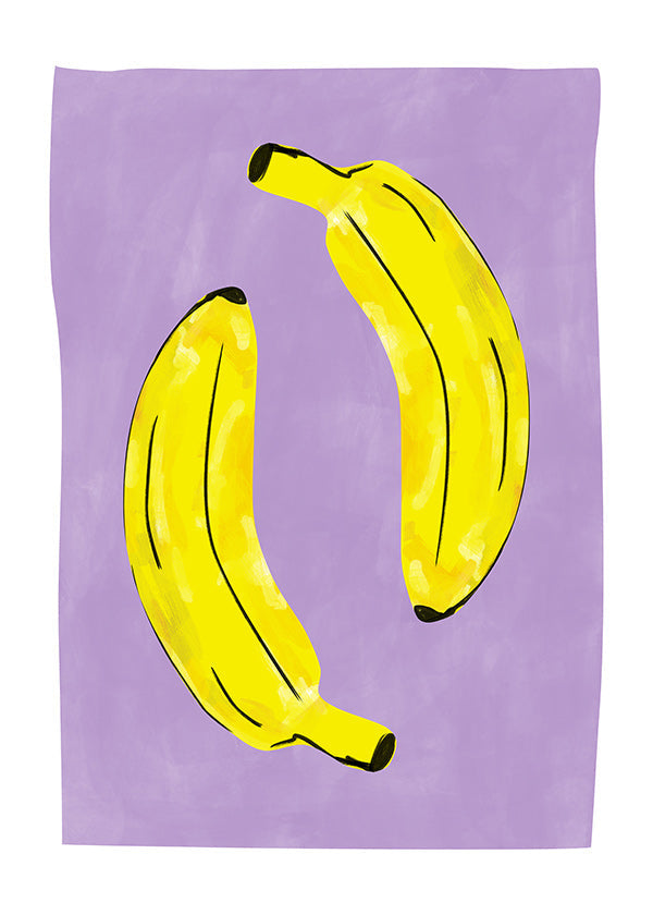 Køkkenkunst med gule bananer