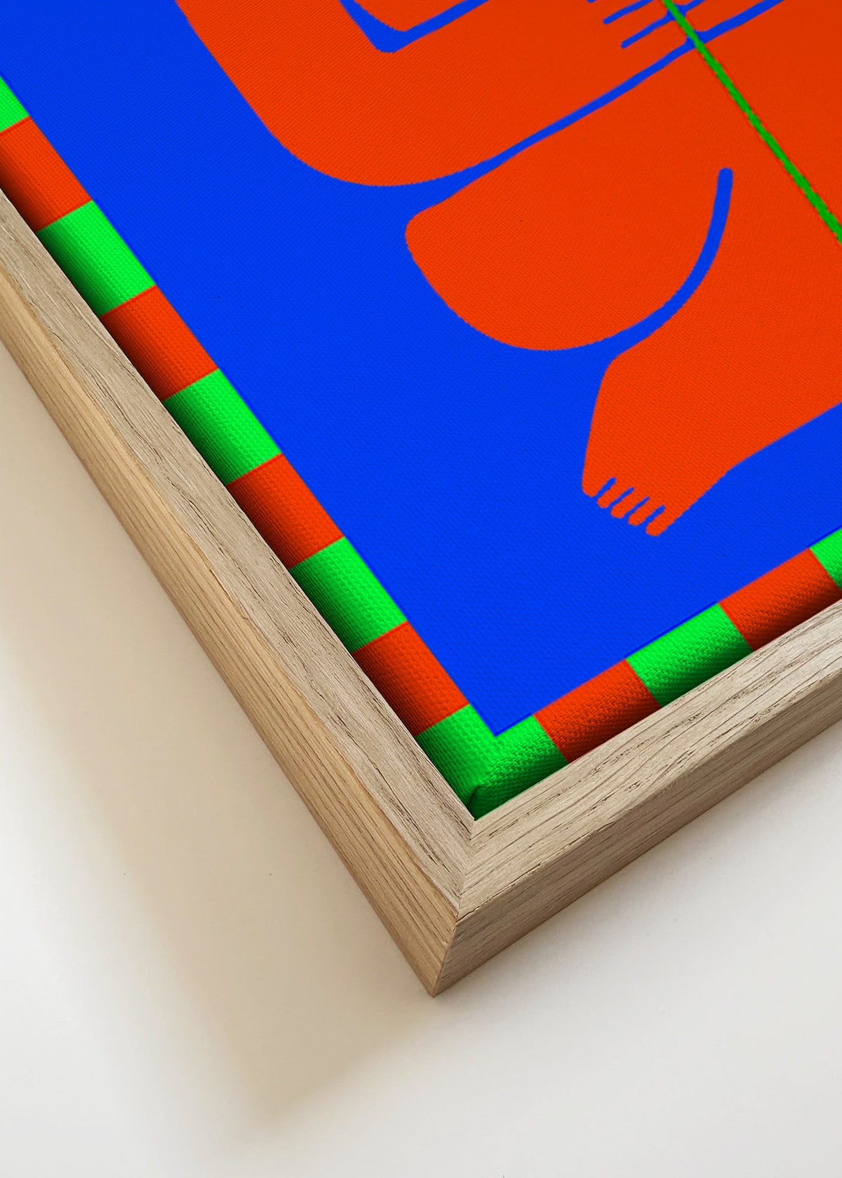 Illustration af figur der holder en blomst – Canvas detail
