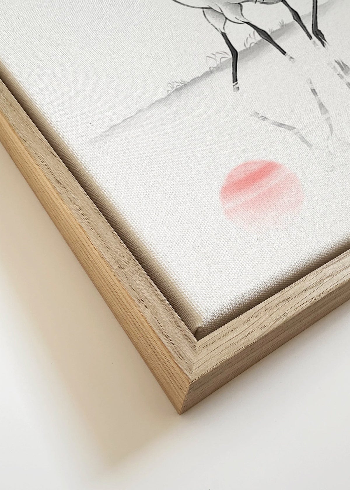 Japanske traner minimalistisk billede – Canvas detail