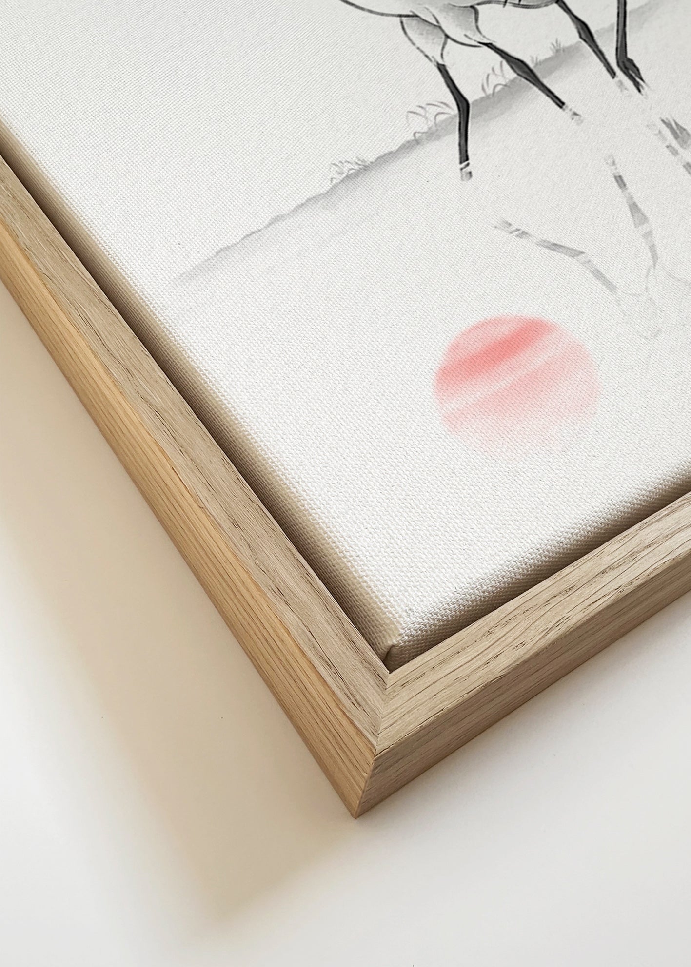 Japanske traner minimalistisk billede – Canvas detail