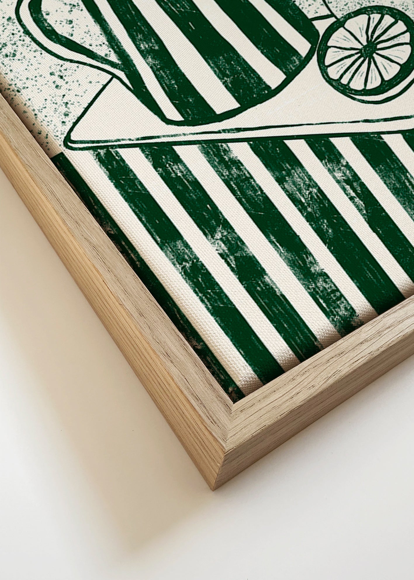 Køkkenkunst med kande og citron – Canvas detail
