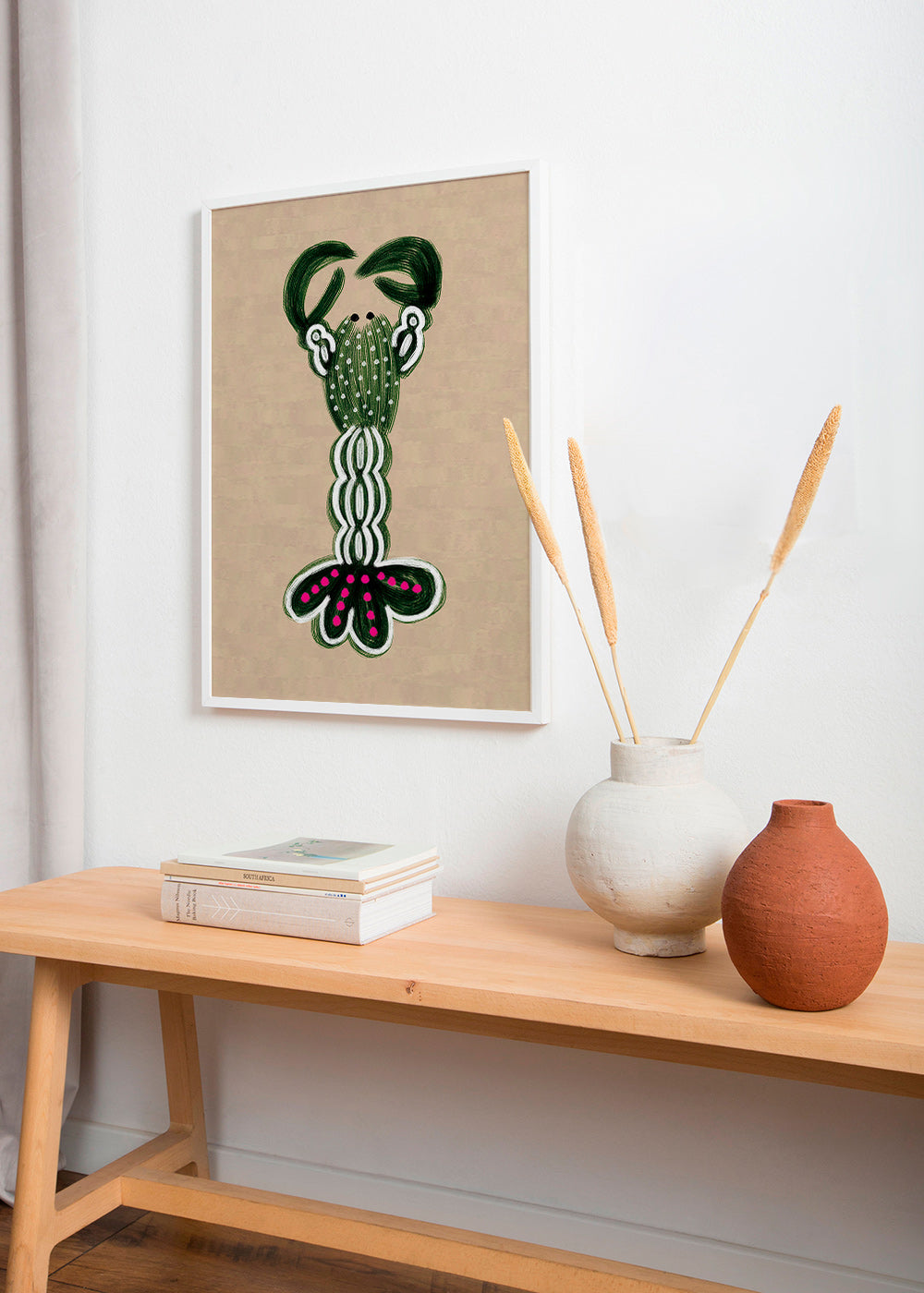 Illustration af grøn hummer – Product1