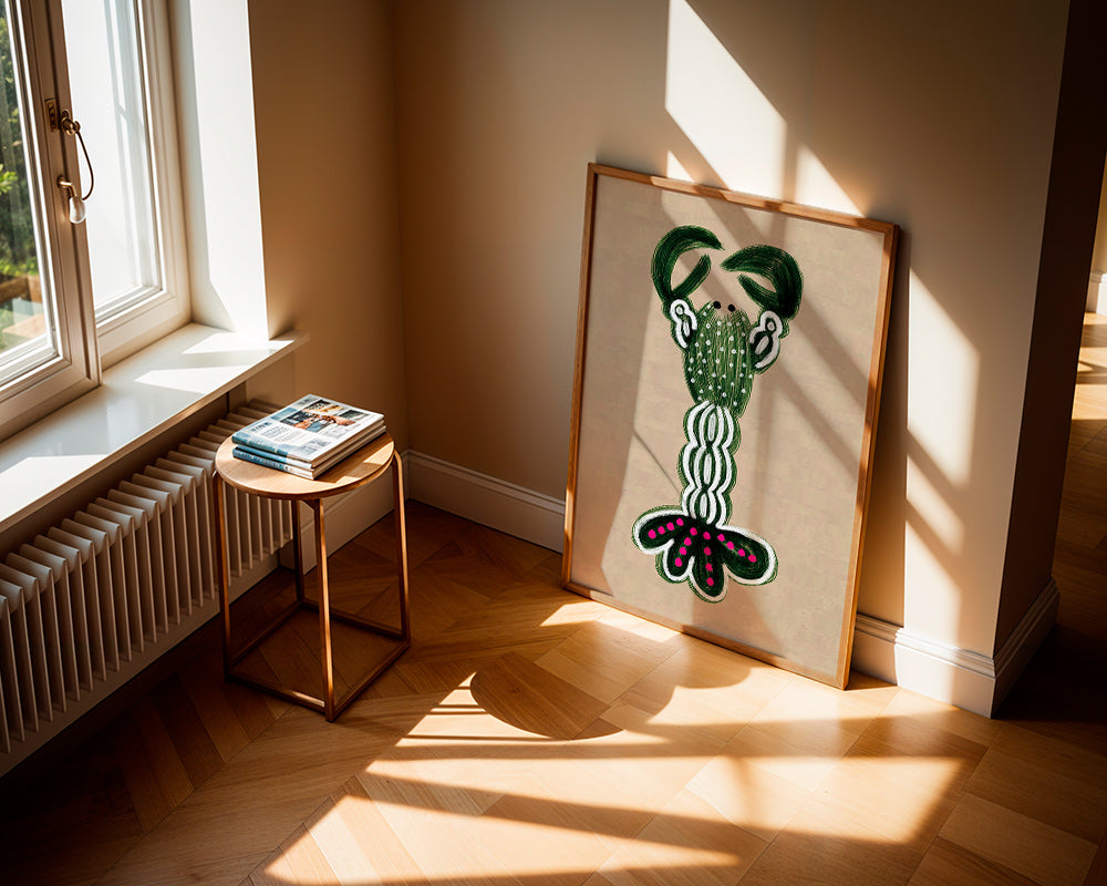 Illustration af grøn hummer – Product2