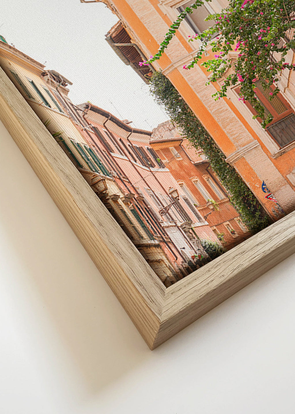 Bybillede: romersk gade med prydplanter – Canvas detail