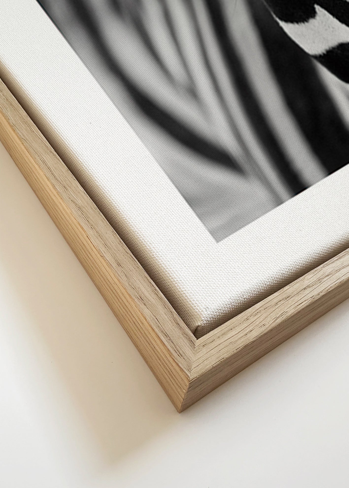 Zebra close-up fotografi – Canvas detail