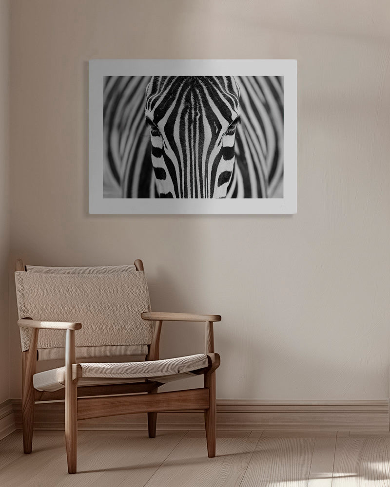 Zebra close-up fotografi – Canvas