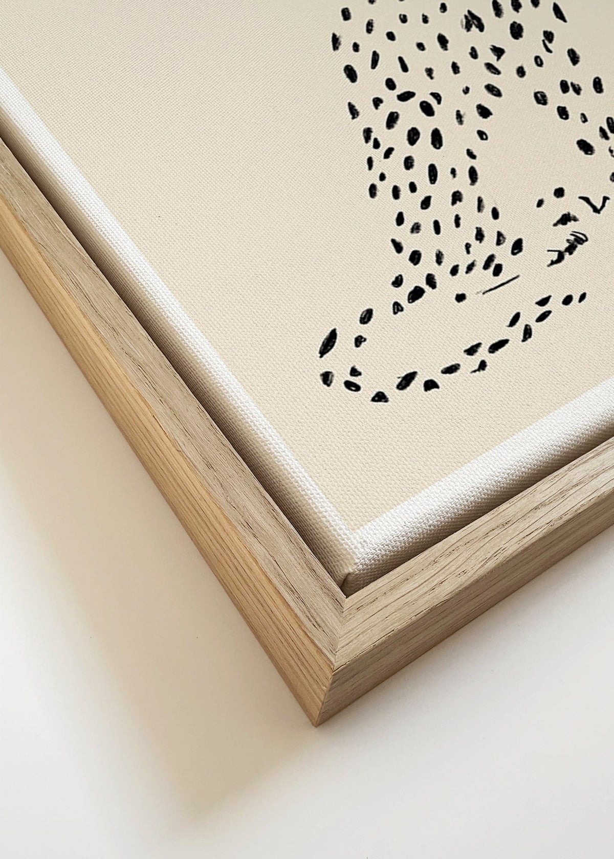 Minimalistisk gepard – Canvas detail