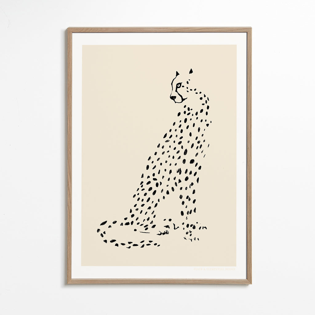 Minimalistisk gepard – Oak Frame
