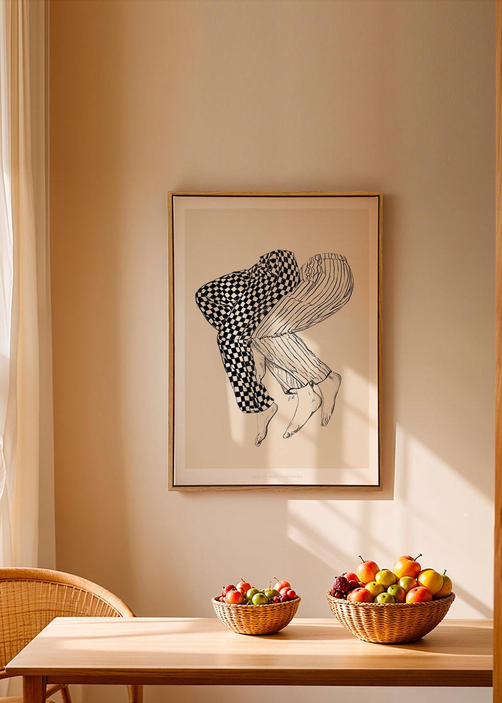 Illustration af sammenflettede ben – Canvas1
