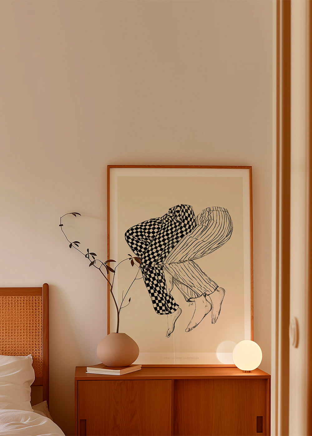 Illustration af sammenflettede ben – Product1