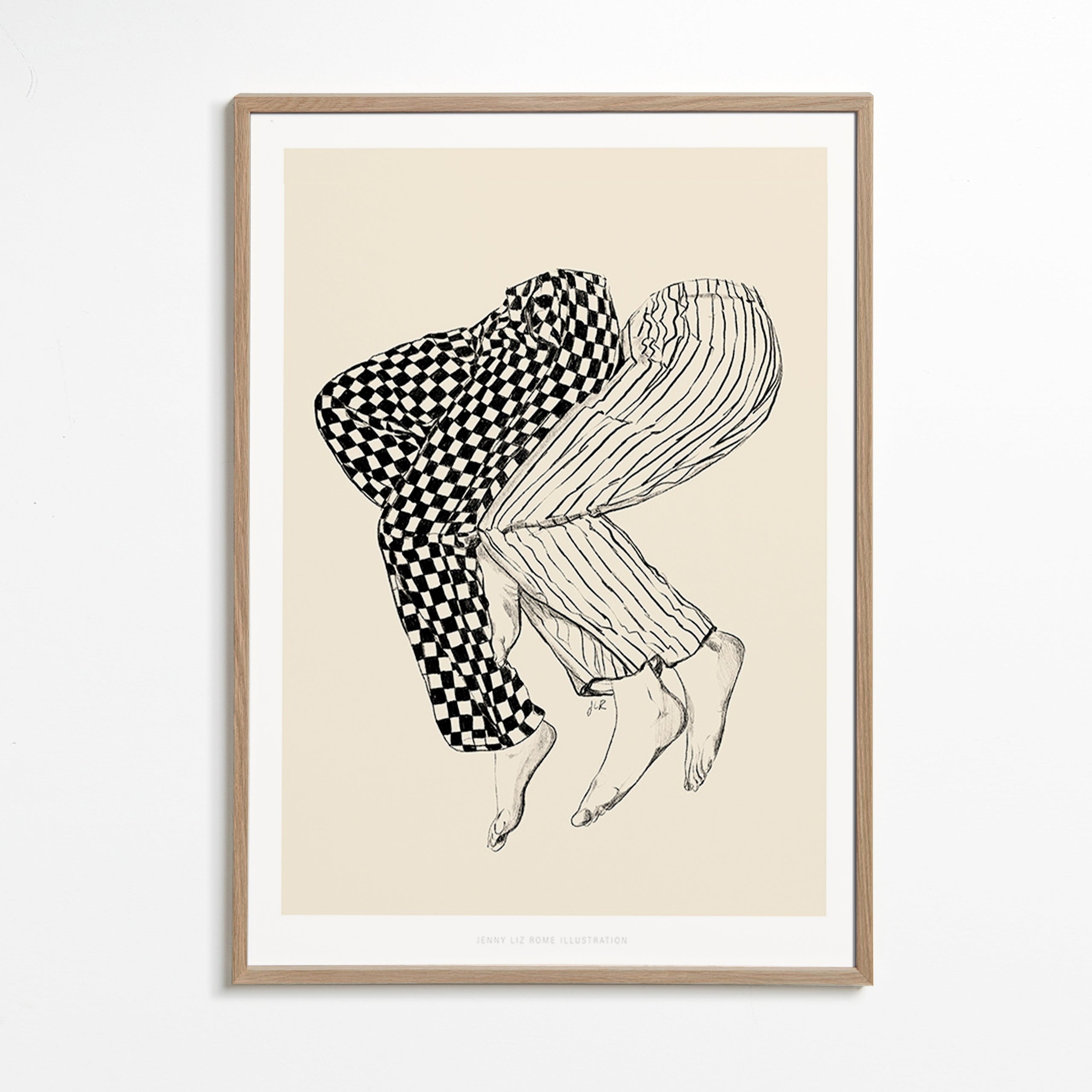 Illustration af sammenflettede ben – Oak Frame
