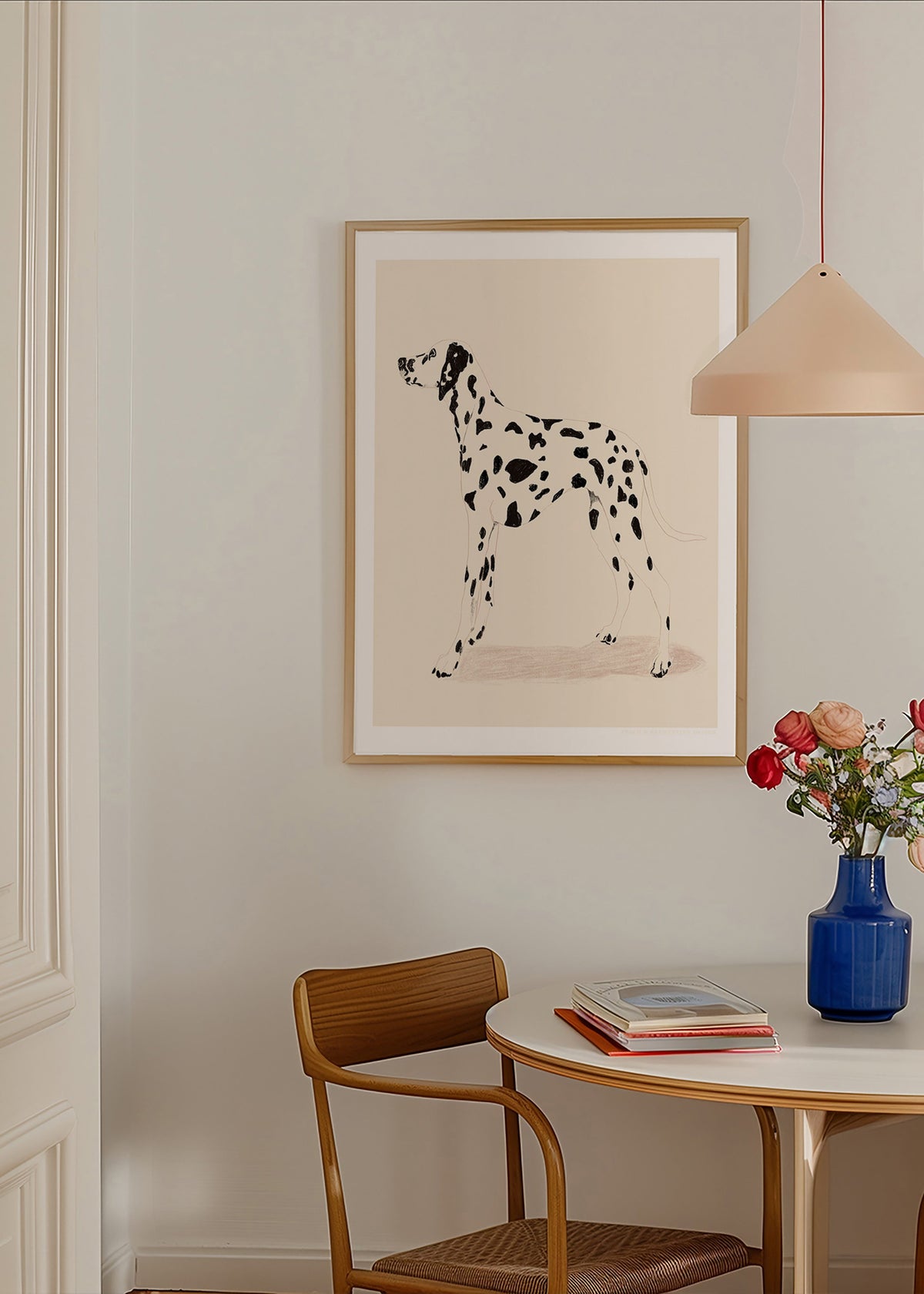 Dalmatiner plakat i minimalistisk streg – Product1