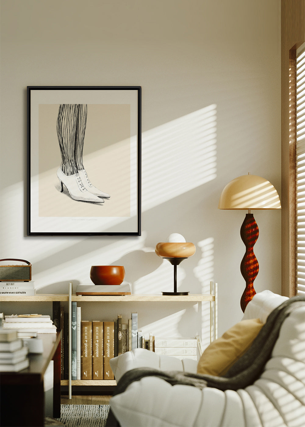 Illustration stribede strømper studie – Canvas2