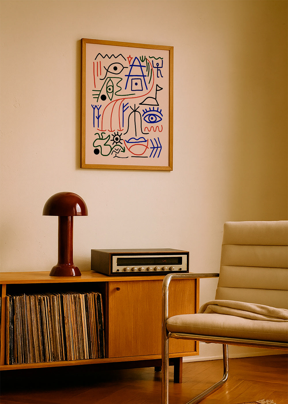 Flerfarvet linje-symboler illustration – Product3