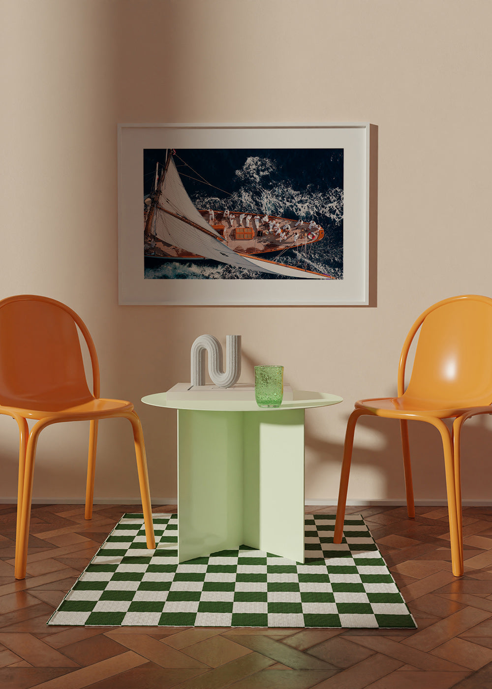 Luftfotografi af sejlbåd på åbent hav – Product2