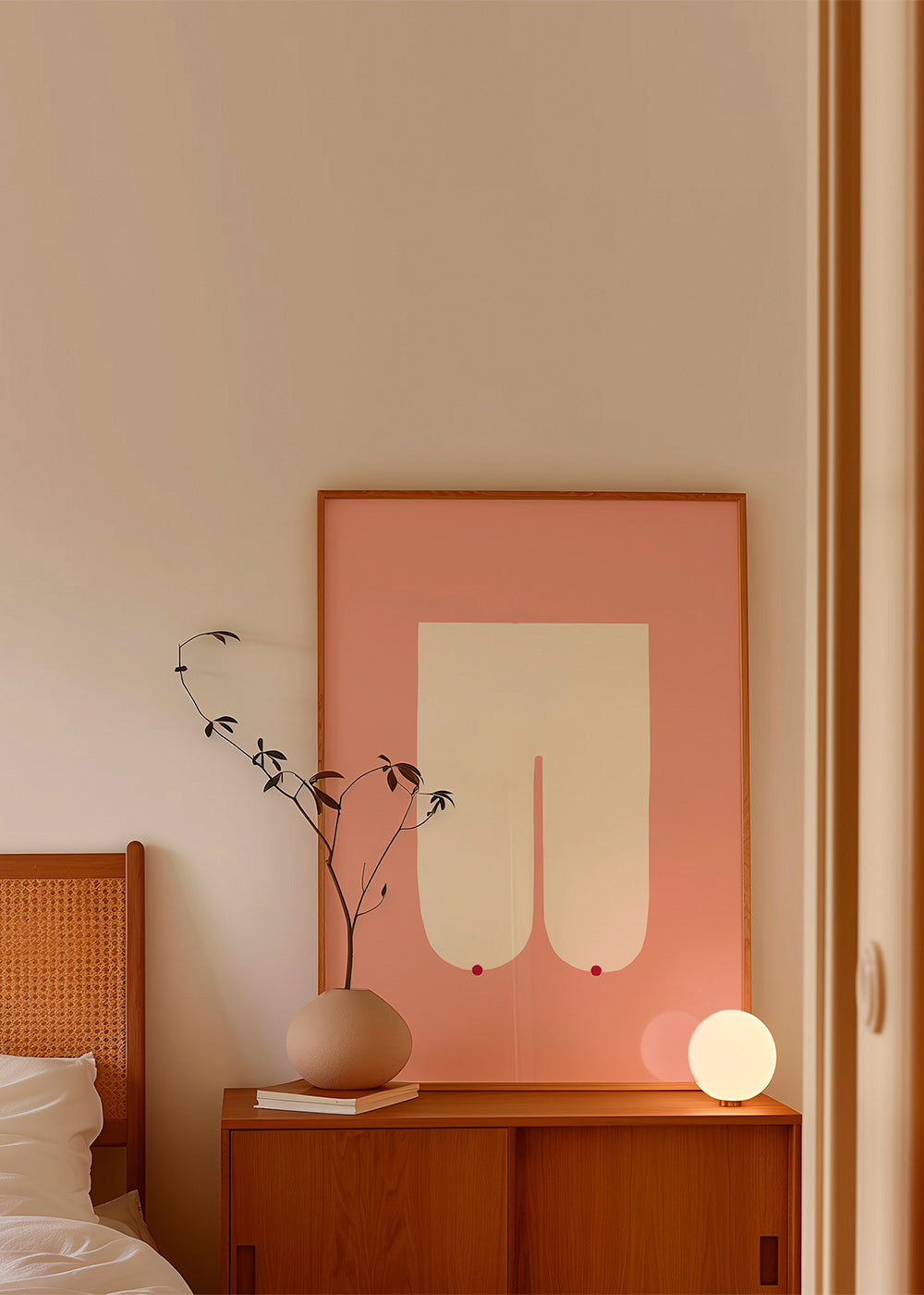 Minimalistisk feminin illustration i rosa – Product1