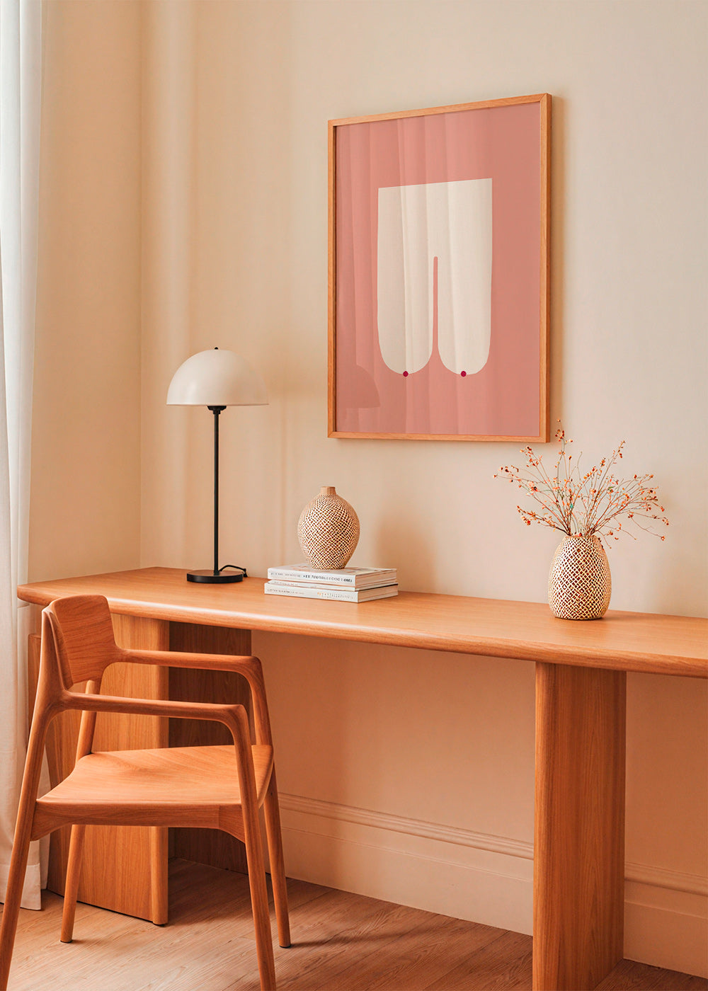 Minimalistisk feminin illustration i rosa – Product3