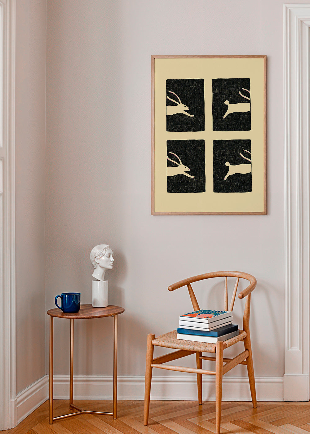 Plakat med kaniner i paneler – Product2