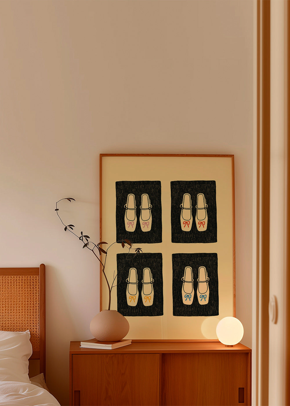 Illustration sko med sløjfer – Product1