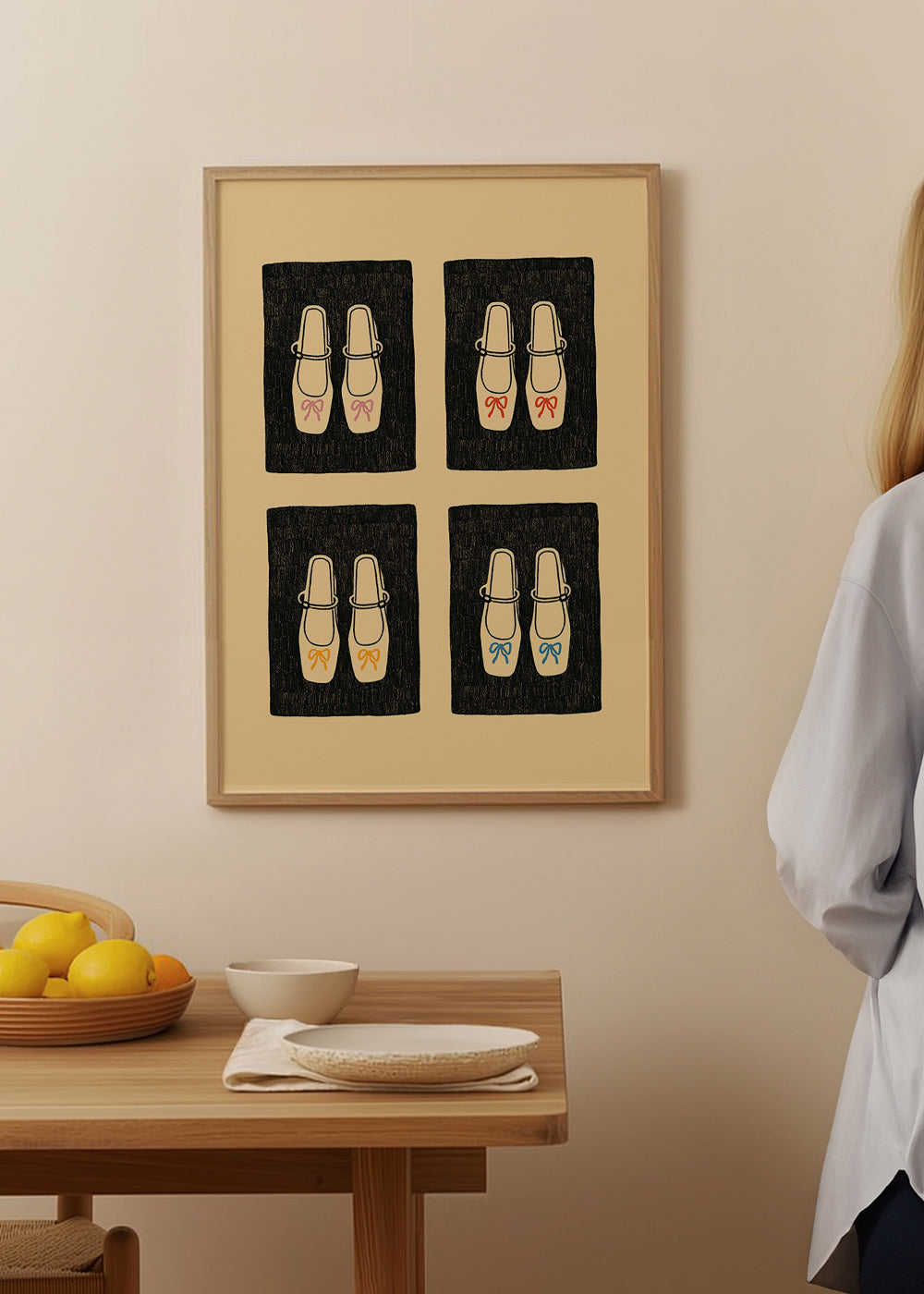 Illustration sko med sløjfer – Product2