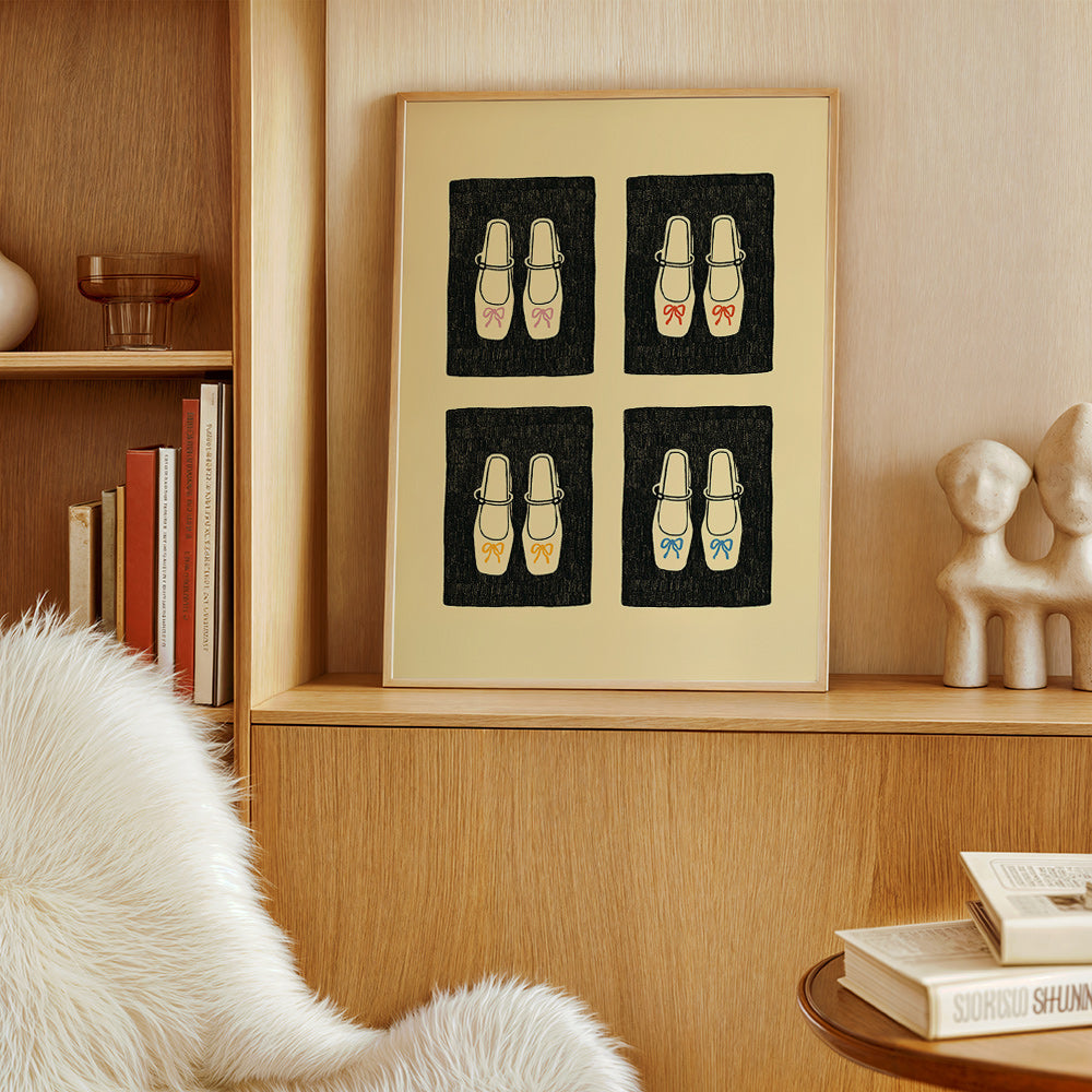Illustration sko med sløjfer – Product3
