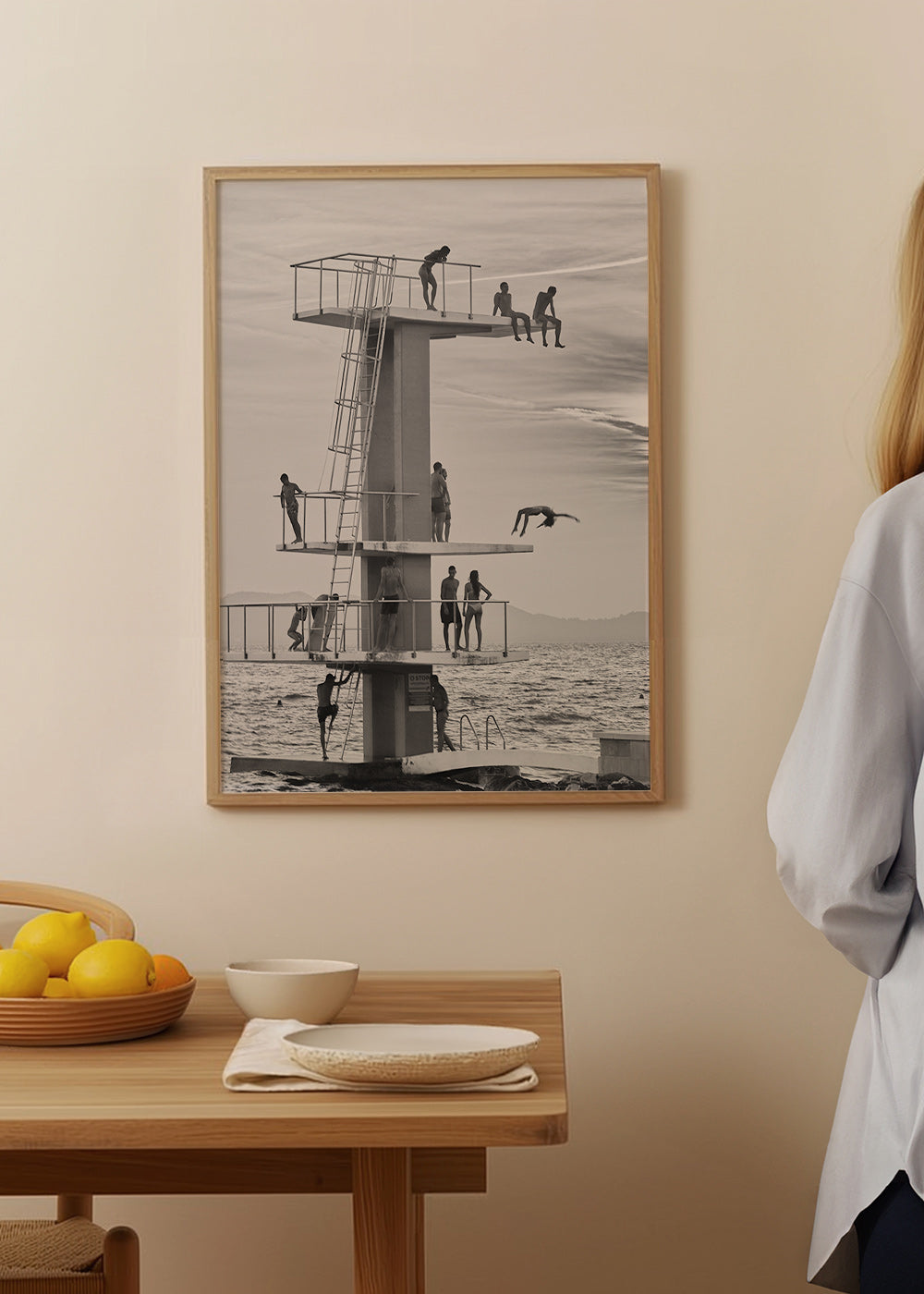 Fotografi af hoppeplatform ved kysten – Product3