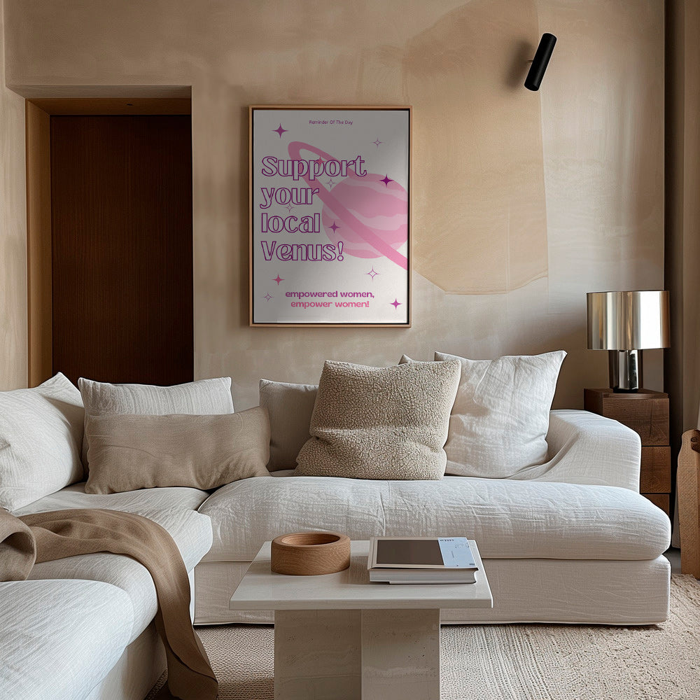 Typografisk Venus-plakat – Canvas2