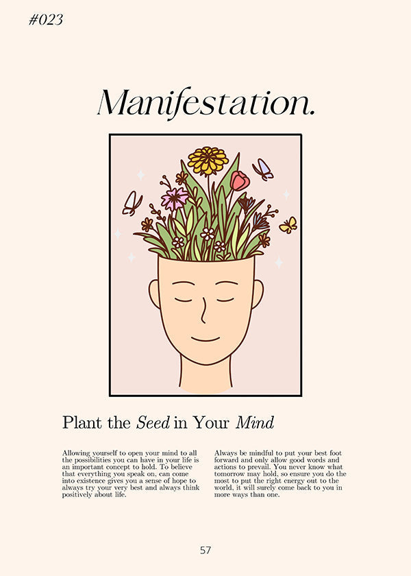 Illustration hoved med planter