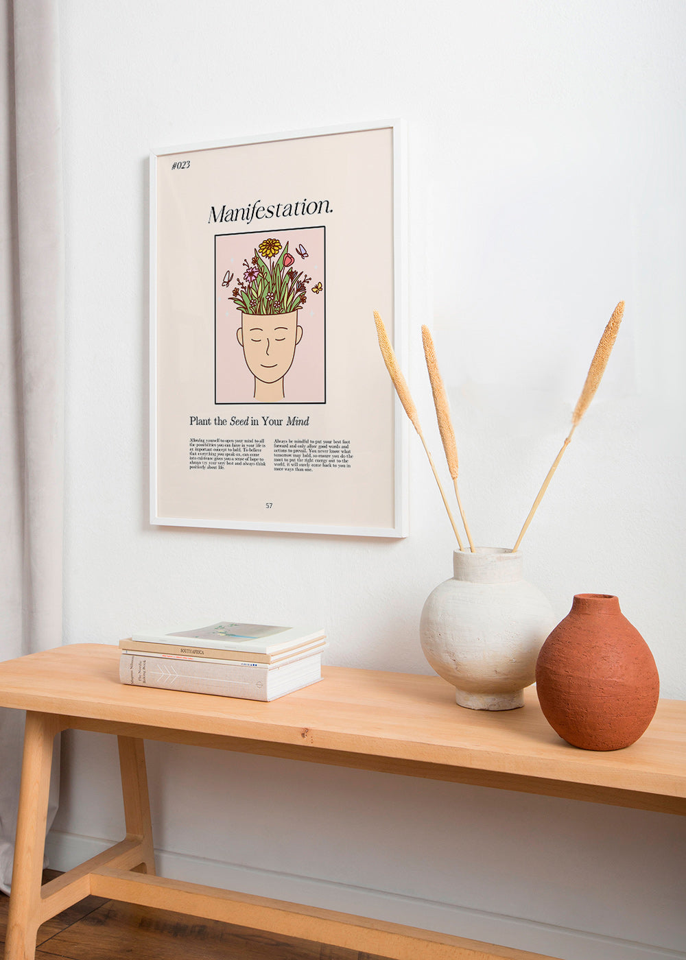 Illustration hoved med planter – Product1