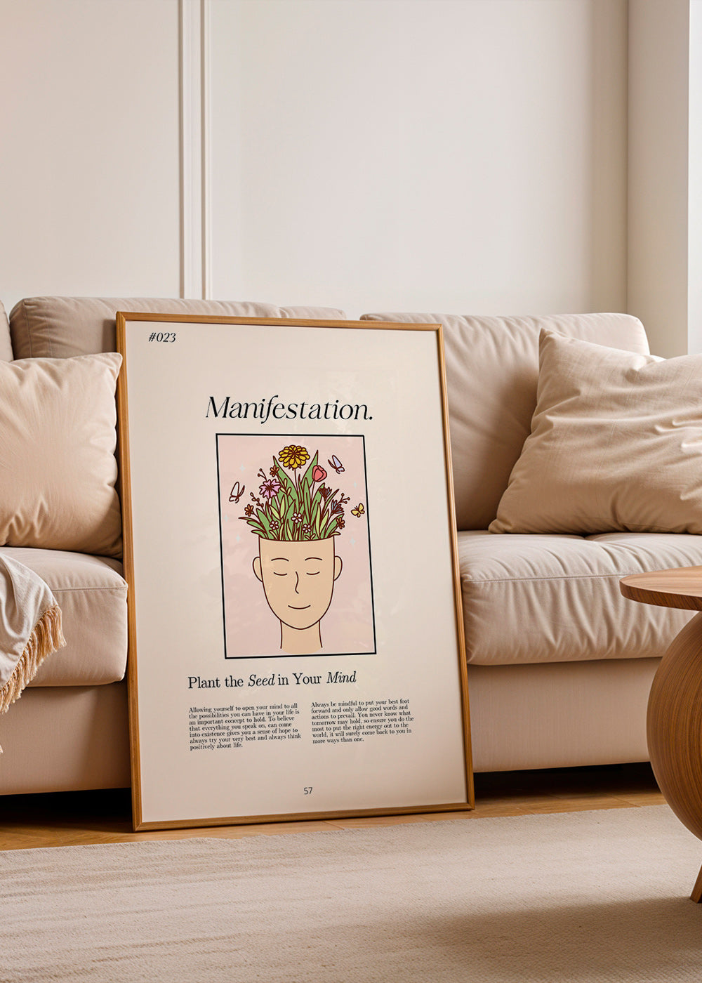 Illustration hoved med planter – Product3