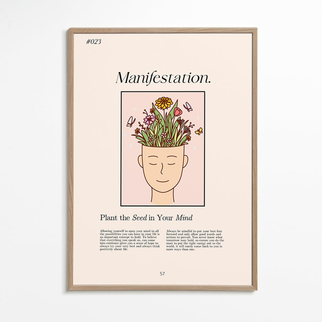 Illustration hoved med planter – Oak Frame
