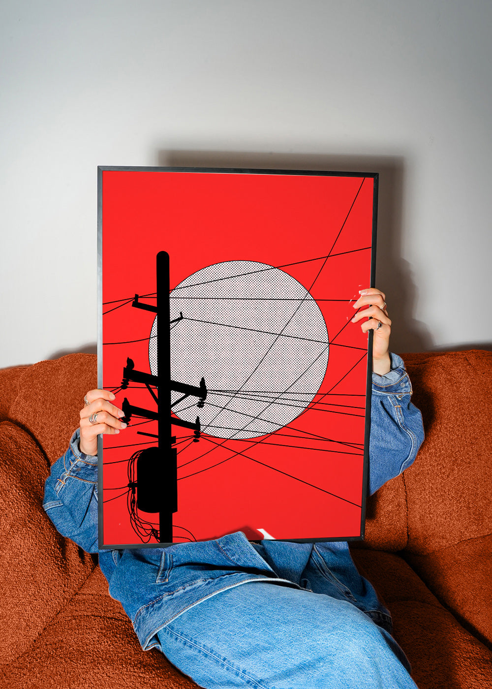 Japansk sol illustration med ledninger – Product2