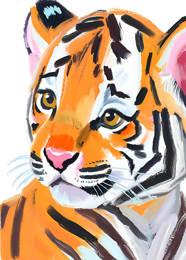 Kunst tiger illustration portræt