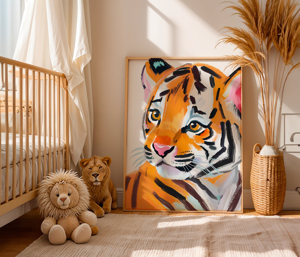 Kunst tiger illustration portræt – Product1
