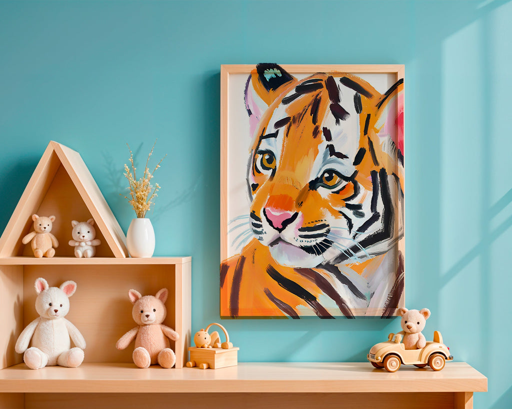 Kunst tiger illustration portræt – Product2