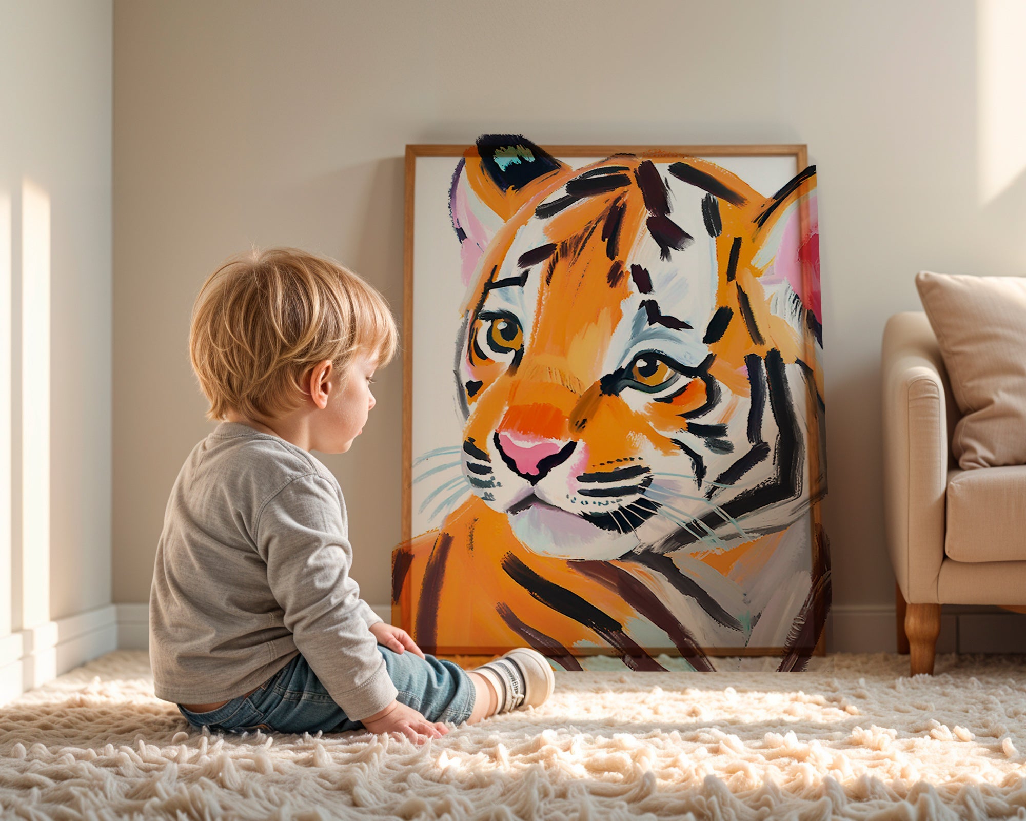 Kunst tiger illustration portræt – Product3
