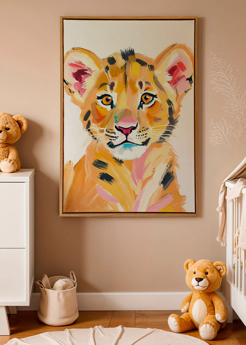 Kunstværk tigerunge illustration – Canvas1