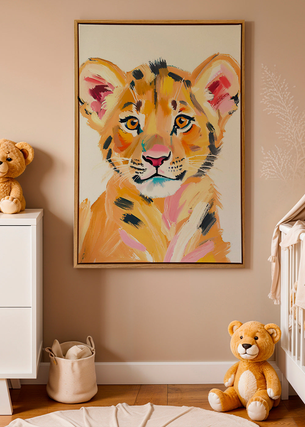 Kunstværk tigerunge illustration – Canvas2