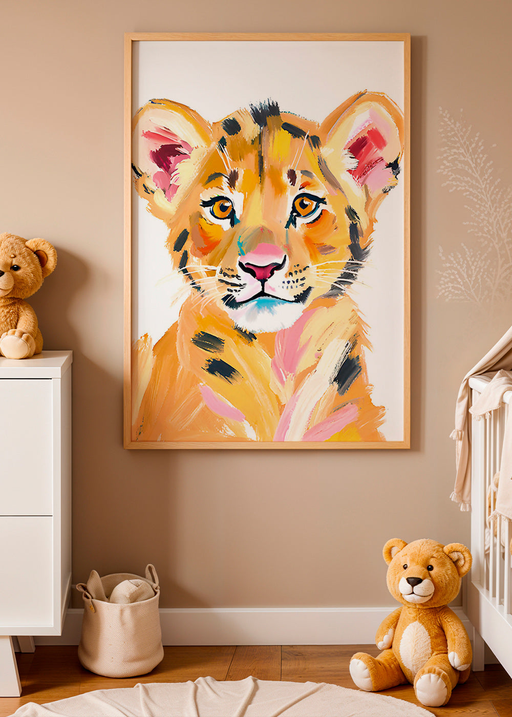 Kunstværk tigerunge illustration – Product3
