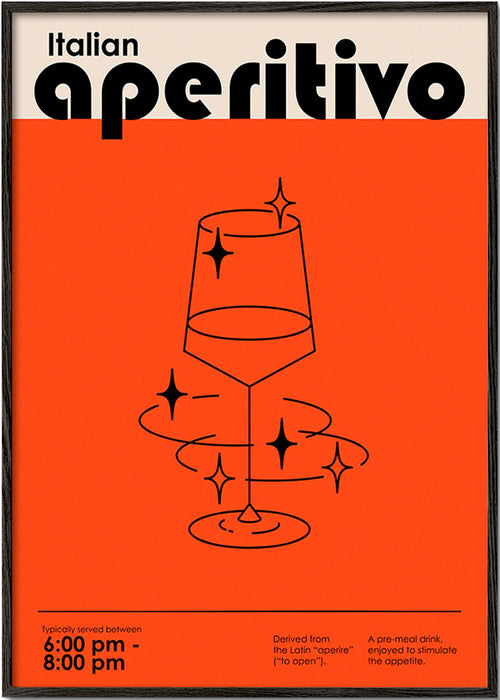 Køkkenkunst Italiensk aperitif – Black Frame
