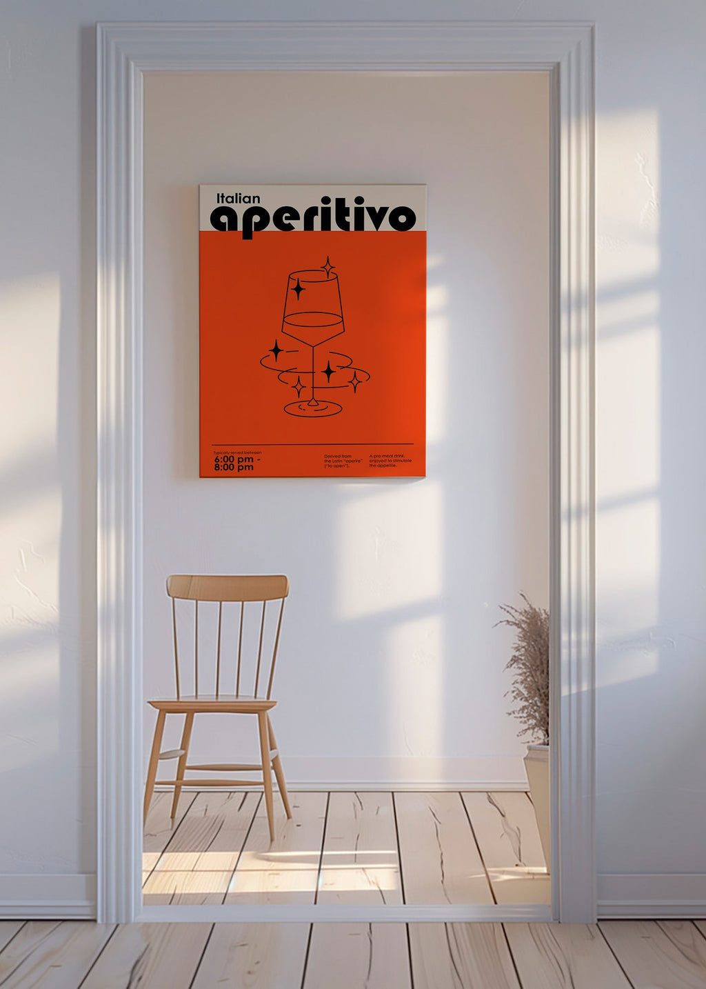 Køkkenkunst Italiensk aperitif – Canvas