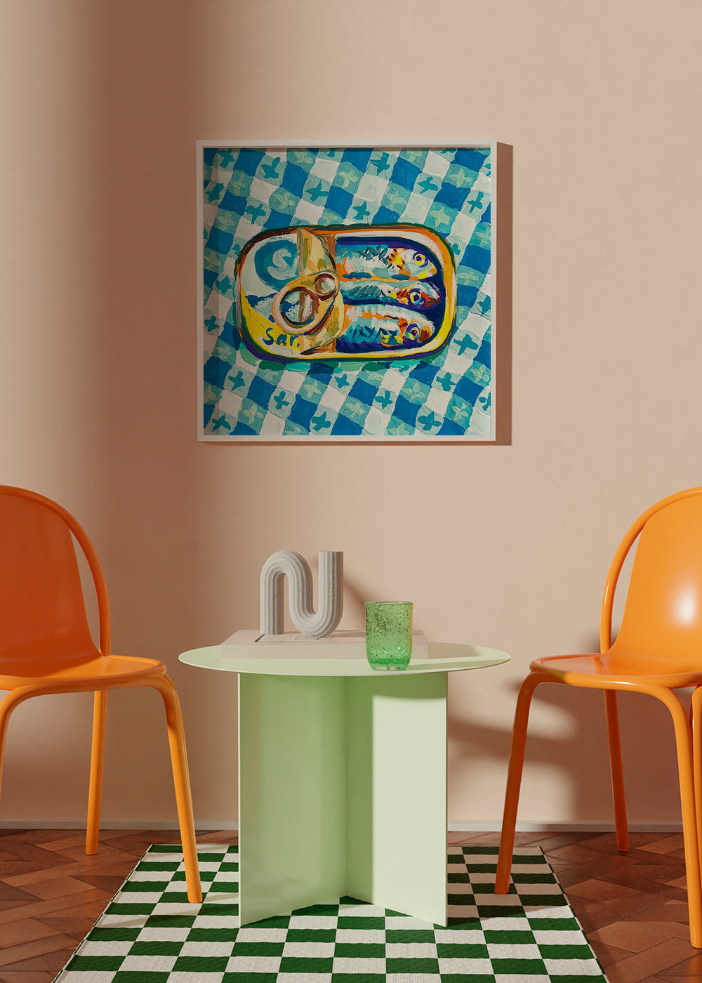 Køkkenkunst: sardindåse påternet stof – Product3